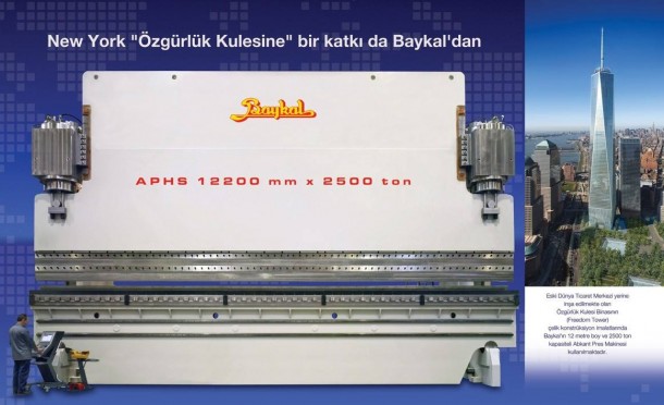 Amerika'nÄ±n Ã–zgÃ¼rlÃ¼k Kulesi'nde BursalÄ± Baykal Makina Ä°mzasÄ±